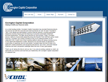 Tablet Screenshot of covingtoncapitalcorp.com